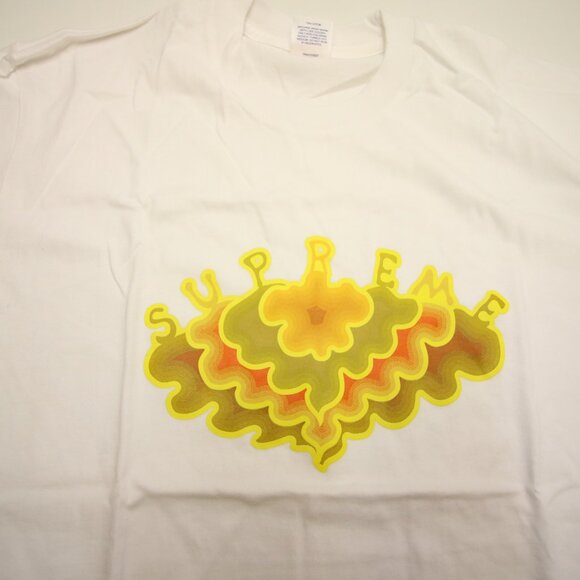 Supreme Cloud Tee T-Shirt Large White SS19 2019 Open Bag for Measurements - Picture 4 of 8